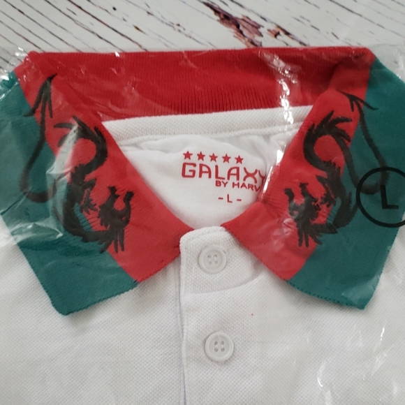 Galaxy by Harvic polo shirt size large - Picture 6 of 6